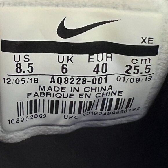 Nike Womens AQ8228-001 Gray Zoom Winflo 6 Low Top Size 8.5 Running Shoes - Picture 9 of 9